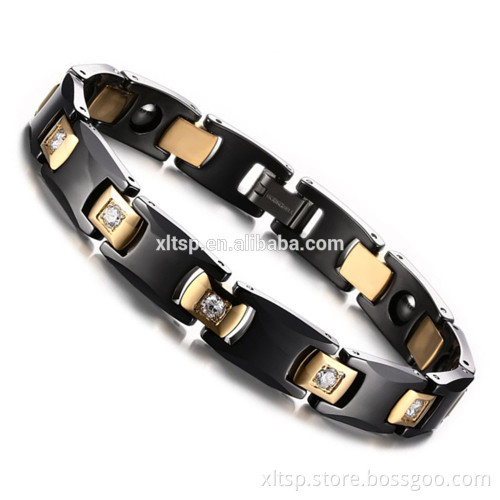 2016 new germanium titanium bracelet CNC zircon ceramic bracelet